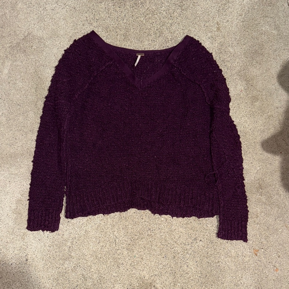Free People Songbird V Neck Sweater